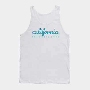 California The Golden State Retro Groovy Tank Top